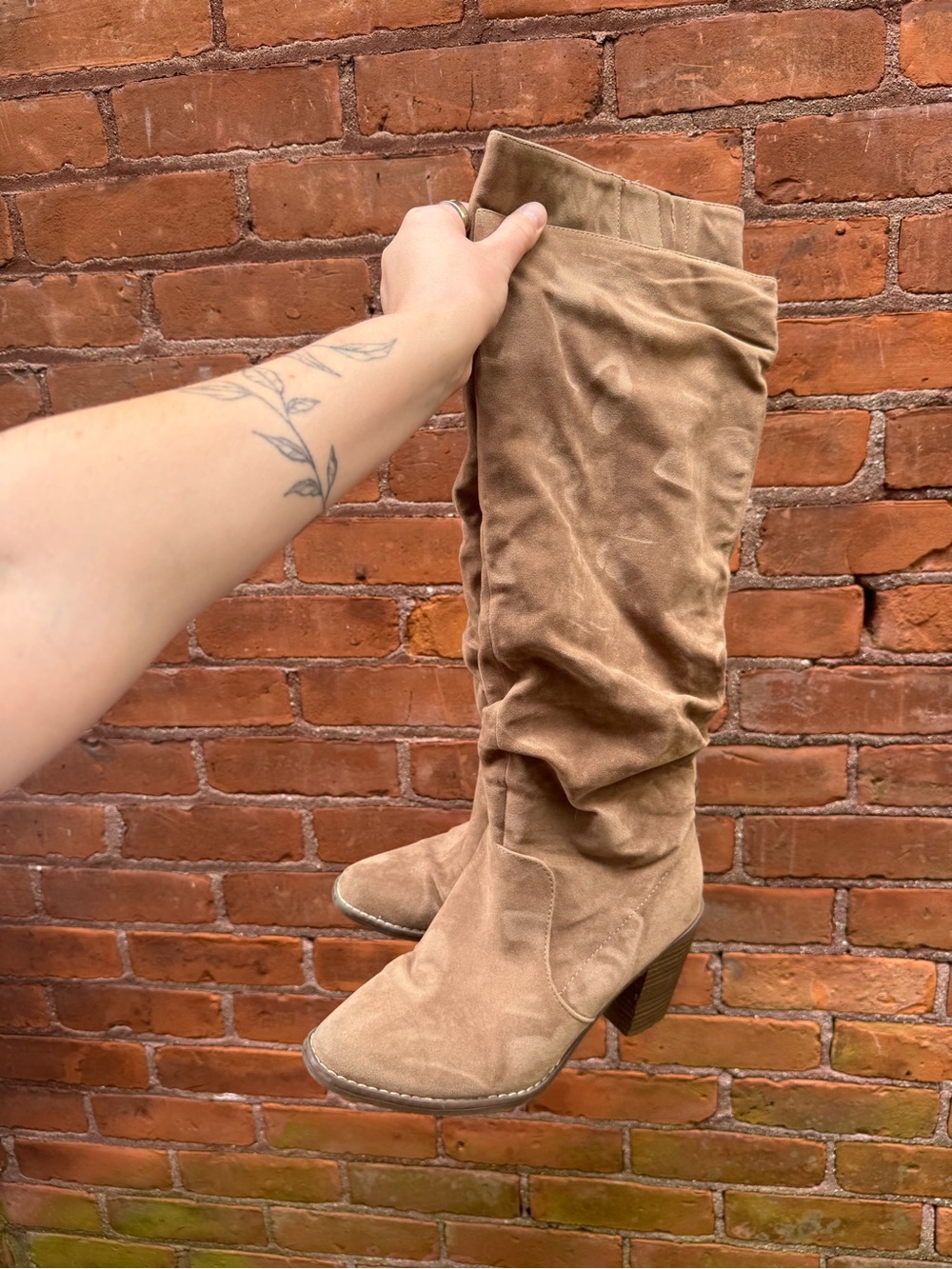 Universal Thread Harlan Slouch Knee High Heeled Boots